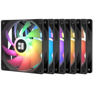 Thermalright TL-C12C-S X5 PWM ARGB Μαύρος 5τμχ. (120mm) (Μαύροι) Ανεμιστήρες