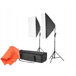 Σετ συνεχούς φωτισμού FreePower 2400W με softbox 50x70 και τσάντα
