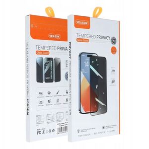 Szkło Hartowane 6D Pro Veason Privacy Glass - do Iphone 16 czarny