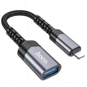 HOCO προσαρμογέας iPhone Lightning 8-pin (αρσενικό) σε USB (θηλυκό) 3.0 UA24 μαύρο