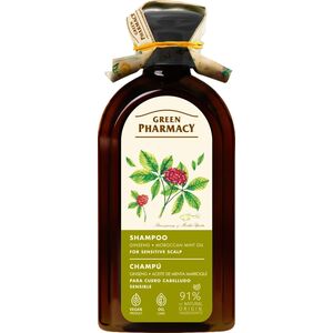 GREEN PHARMACY Szampon do wrażliwej skóry głowy Żeń-szeń i Marokański olej miętowy 350 ml