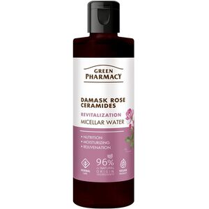GREEN PHARMACY Róża Damasceńska + Ceramidy Rewitalizująca Woda micelarna do demakijażu twarzy 200 ml