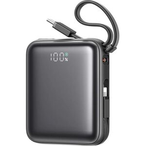 Mini PowerBank Joyroom JR-PBF27 22.5W z podwójnym kablem 10000mAh (czarny)