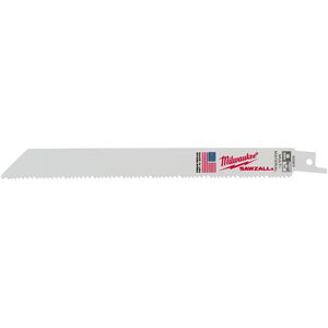 MILWAUKEE Πριονόλαμα S BIMETAL 200mm 8/12T /5τμχ.
