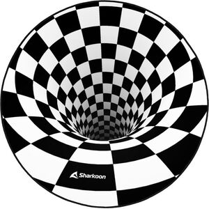 Sharkoon Sharkoon SKILLER SFM12 3D Vortex, protective mat (black/white, 120cm)