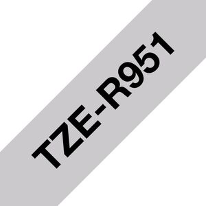 Brother TZE-R951 taśmy do etykietowania Czarny na srebrnym