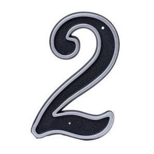 BLASTIC HOUSE NUMBER 2 150MM BLACK