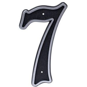 BLASTIC HOUSE NUMBER 7 150MM BLACK