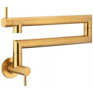 6623-030-31 DUERO POT FILLER BATERIA KUCHENNA, ZLEW ŚCIENNA, PRZEGUBOWA, ΒΟΥΡΤΣΙΣΜΕΝΟ ΧΡΥΣΟ // B-97-00-5-022-GOLD