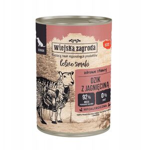 Karma mokra dla psa Leśne smaki Dzik z jagnięciną (senior) 400g