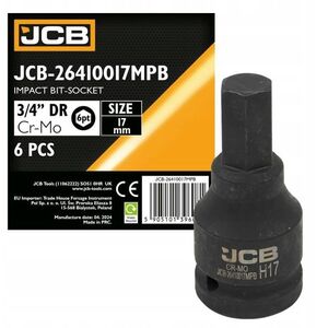 JCB Μύτη καρυδάκι κρούσης 3/4" 17mm (6-γωνιακή)