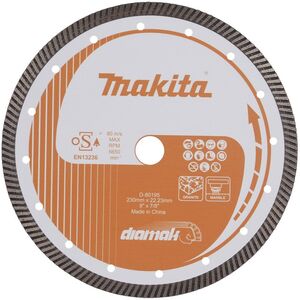 ΔΙΑΜΑΝΤΟΔΙΣΚΟΣ MAKITA 230x22,23mm ΤΜΗΜΑ (ΞΗΡΟ/ΥΓΡΟ) ΜΠΕΤΟΝ, ΠΕΤΡΑ