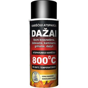 Hansa Karščiui atsparūs dažai, 400 ml (spalva: antracitinė)