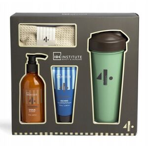 Σετ IDC Institute 4 elements: αφρόλουτρο, 250 ml + καθαριστικό προσώπου, 100 ml + παγούρι + πετσέτα