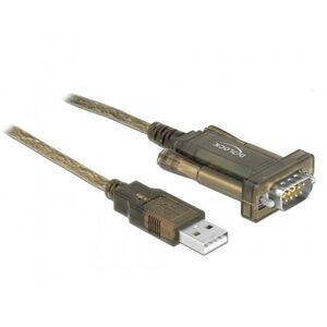 Καλώδιο DeLOCK 64073 παράλληλο Διαφανές 2 m USB Τύπου-A DB-9