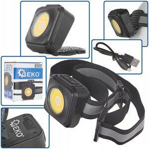 Ανθεκτικός φακός κεφαλής με ανακλαστήρα LED COB 3W 500mAh 500lm IP44 (240)