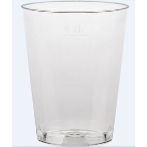 Πλαστικό ποτήρι Duni 4 cl διαφανές - (50 τεμ.)