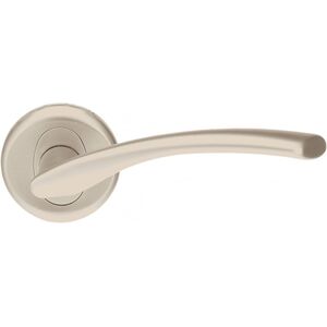 Λαβή πόρτας APUS T-1001-104 G5, Ευρωπαϊκό πρότυπο, χρώμα ματ νικέλιο.