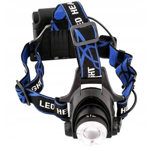 Φακός κεφαλής ENTAC, 5W, 4AA, Alu, 600 lm, εστίαση, μαύρο