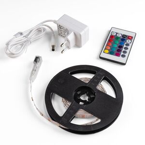 Σετ λωρίδας LED AVIDE, IP20, RGB, 30 LED, 22W, 990 lm, με τηλεχειριστήριο, 3m