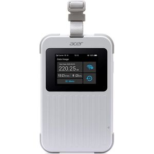 Acer Connect M6E with 1GB, Wi-Fi 6E (802.11ax), Dual-band (2.4GHz + 5GHz or 2.4GHz + 6GHz), 5G, Portable router