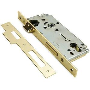 Κλειδαριά Mortise SIC F22/85, 45 mm, γυαλιστερό κίτρινο.