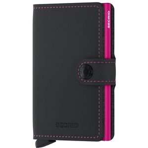 SECRID Matte Miniwallet, μαύρο/φούξια