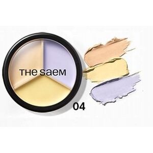 theSaem Cover Perfection Κονσίλερ προσώπου Triple Pot 04 Tone Up Beige