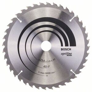 Bosch Tarcza pilarska Optiline Wood 254 x 30mm 40z (2608640438)