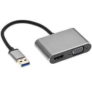 Προσαρμογέας Roger DrongDisplay USB σε VGA/HDMI + Ήχος / iOS/Android/Windows/macOS