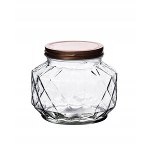 ΒΑΣΙΚΗ ΚΟΥΖΙΝΑ Słój diamentowy 1400 ml11x16xh14cm