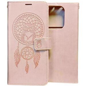 Θήκη βιβλίου MEZZO για XIAOMI Redmi Note 14 4G (GLOBAL - 164,84mm x 78,15mm x 8,16mm) ονειροπαγίδα ροζ χρυσό