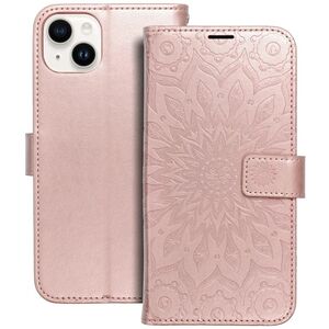 Θήκη βιβλίου MEZZO για IPHONE 14 Plus mandala ροζ χρυσό
