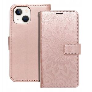 Θήκη βιβλίου MEZZO για IPHONE 13 MINI mandala ροζ χρυσό