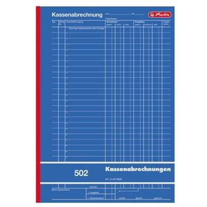 Herlitz Απόδειξη Ταμείου A4 502 2x 50 Φύλλα