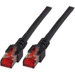 Καλώδιο EFB RJ45 Patch S/FTP Cat.6 LSZH 40m ΜΑΥΡΟ καθαρός χαλκός με εκτύπωση μήκους στη θήκη προστασίας από κάμψη με δίπλωμα ευρεσιτεχνίας