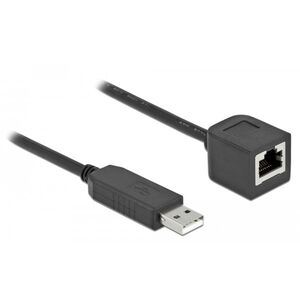 DELOCK Σειριακό καλώδιο σύνδεσης με τσιπ FTDI, 50cm schw