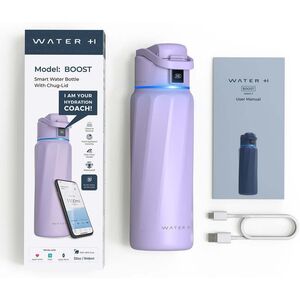 Atom WaterH BOOST Καπάκι Chug έξυπνο μπουκάλι νερού, 946 ml, μωβ