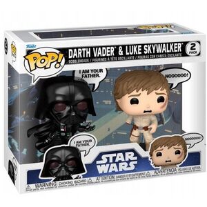 FUNKO POP! Βινύλιο Φιγούρα: Star Wars - Darth Vader & Luke Skywalker (Λέξεις), 2-πακέτο