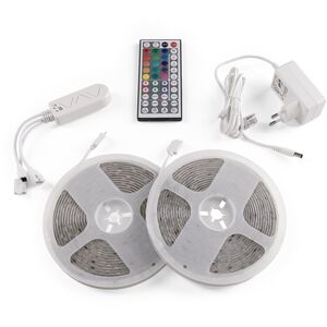 Σετ λωρίδας LED Avide, IP65, 2x150LED, RGB, 22W, 2x5m, ελεγκτής μουσικής, WIFI, με τηλεχειριστήριο, 10m