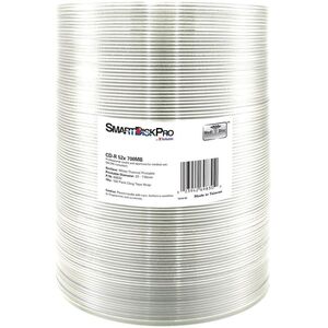 SmartDisk CD-R, 69830, Λευκό Θερμικό Εκτυπώσιμο, 100-πακέτο, 700MB, 52x, 80λεπτά, 12εκ, περιτύλιγμα, για αρχειοθέτηση δεδομένων