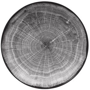 Βαθύ γκρι πιάτο Woodart 26 cm