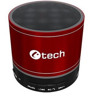 C-TECH ηχείο SPK-08R, bluetooth, κόκκινο