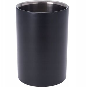 Βάση για κρασί COOLER, ανοξείδωτο ατσάλι, 18 εκ., μαύρο