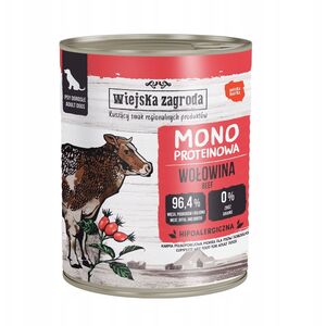 Karma mokra dla psa Monobiałkowa Wołowina (dorosły) 800g