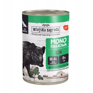 Karma mokra dla psa Monobiałkowa Dzik (dorosły) 400g