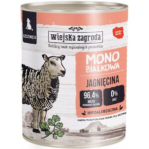 Karma mokra dla psa Monobiałkowa Jagnięcina (szczeniak) 800g