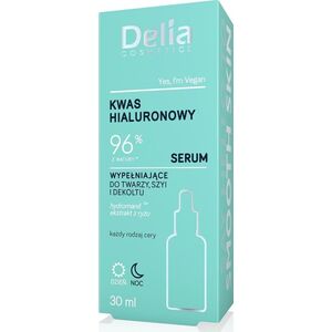 Delia Kwas hialuronowy - 96% z natury - Serum wypełniające do twarzy, szyi i dekoltu 30ml