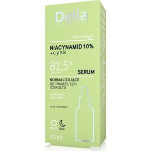 Delia Niacinamid 10% + Cynk - 81,5% z natury - Serum normalizujące do twarzy, szyi i dekoltu 30ml