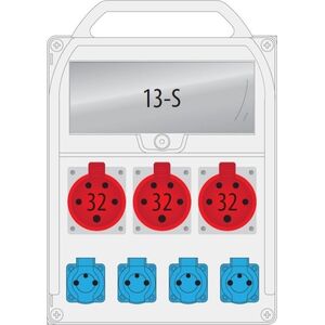 Pawbol Rozdzielnica R-BOX 380R 3x32A/5p 4x250V 13S - B.18.380-3